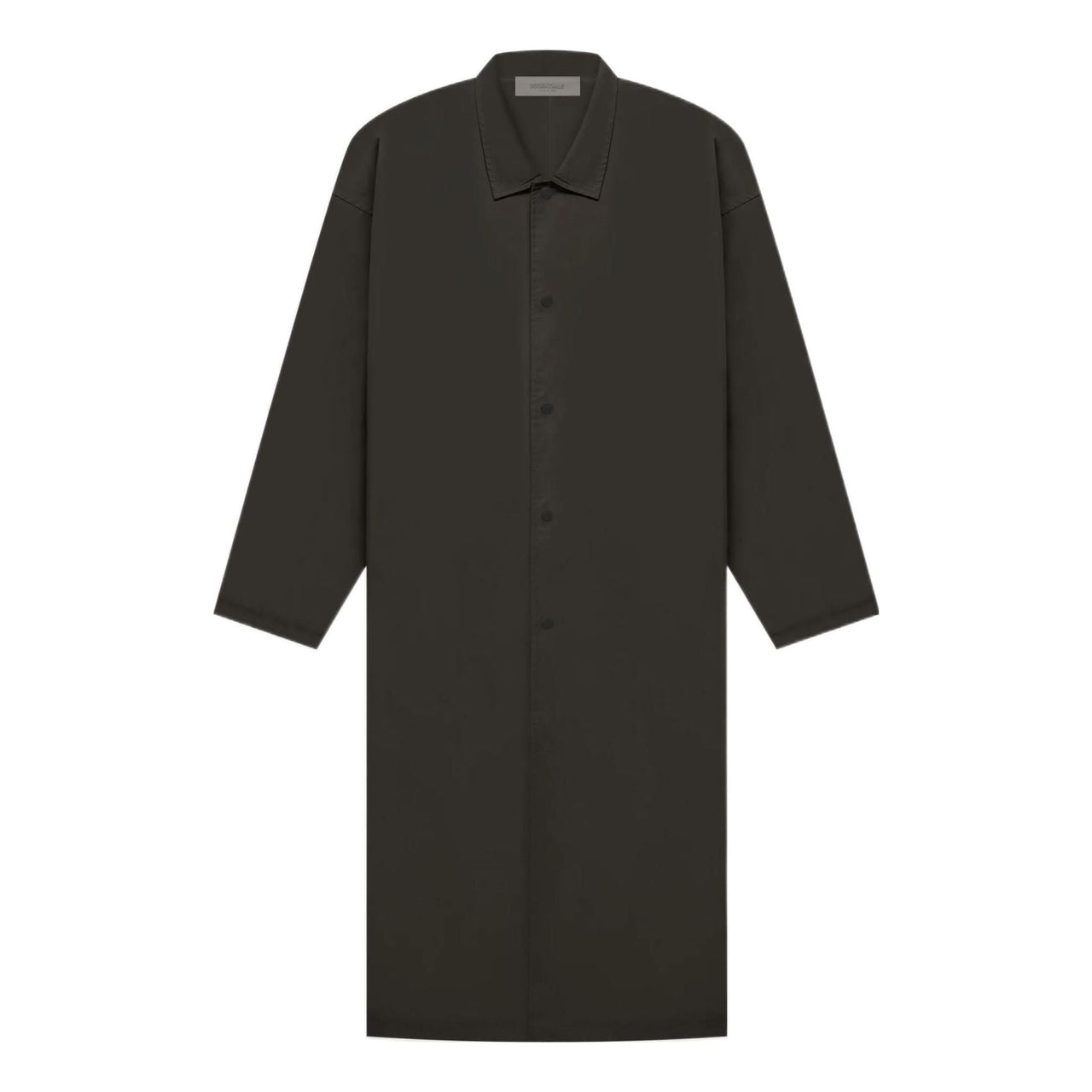 Fear of God Essentials FW22 Long Coat 'Off Black' FOG-FW22-852