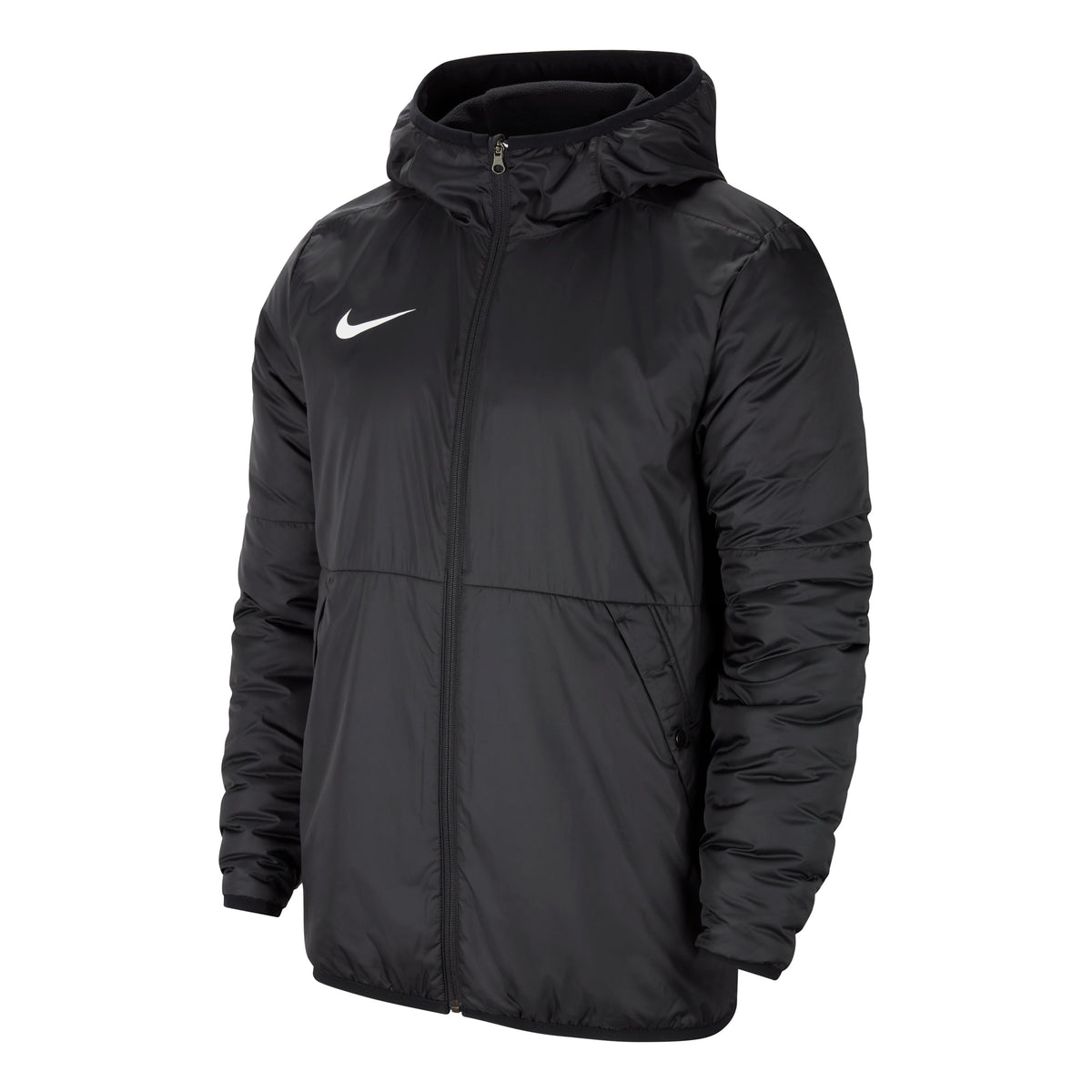 Men's Nike Solid Color Logo Casual Hooded Jacket Black CW6157-010