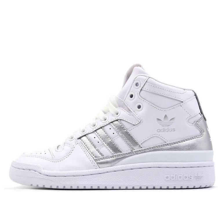 (WMNS) adidas originals Forum Mid 'Refined White/Metallic Silver' D98182