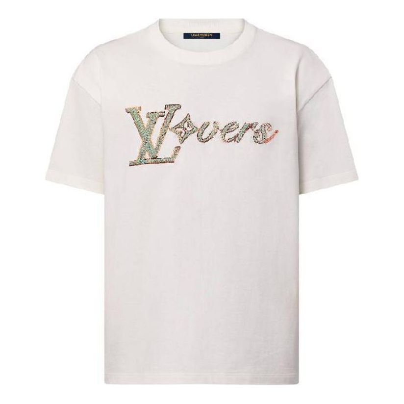 LOUIS VUITTON Embroidered T-shirt 'White' 1AFR96