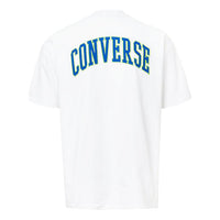 Men's Converse Logo Embroidered Sports Short Sleeve White 10018347-A05