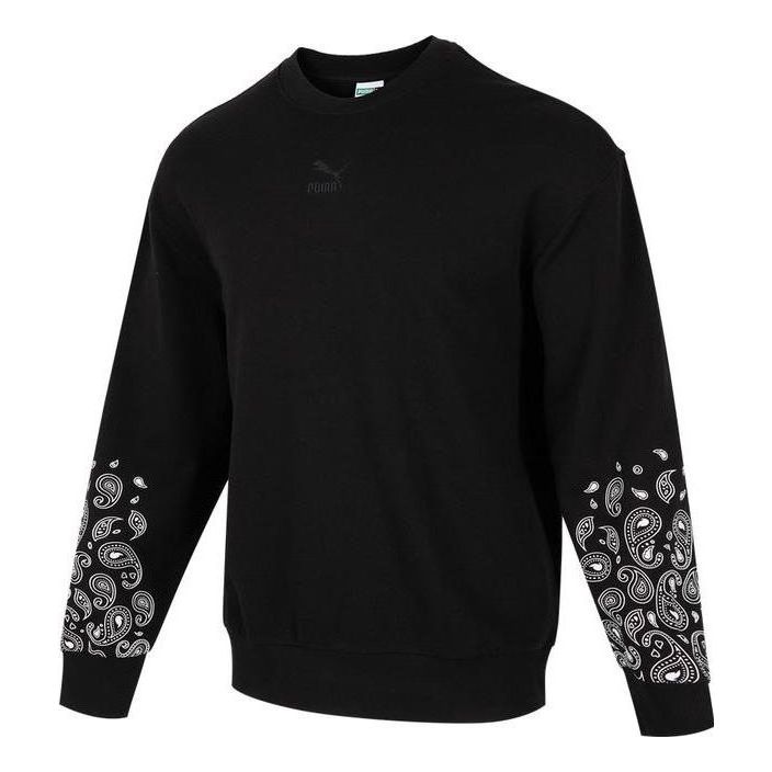 PUMA Paisley Graphic Crew 'Black' 53952201