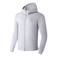 Li-Ning GYM Training Hooded Jacket 'Grey White' AWDT113-8