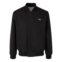 Men's KENZO Tiger Embroidered Solid Color Jacket Black F965BL1751MA-99