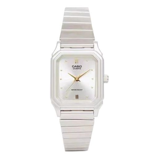 CAISO CASIO Pearl White waterproof quartz Watch 23mm Stainless Steel Strap LQ-400D-7AEF