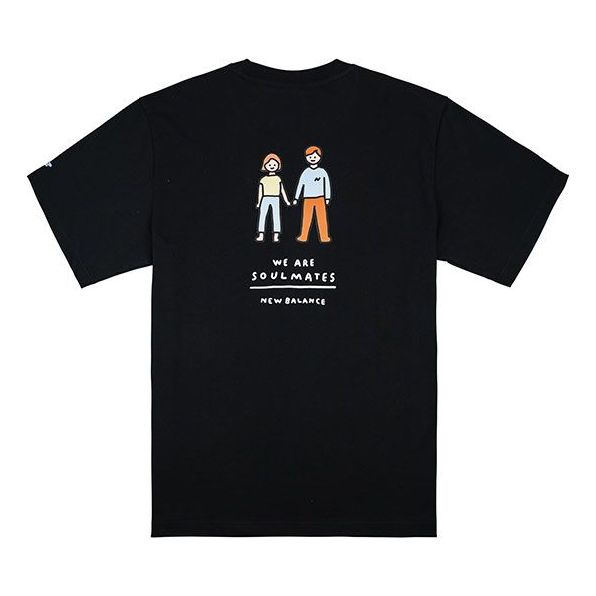 New Balance Men's New Balance x ZERO PER ZERO Crossover Limited Cartoon Character Short Sleeve Black NEA3V973-BK