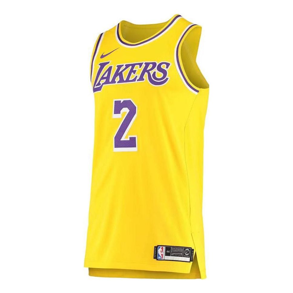 Nike NBA Los Angeles Lakers Lonzo Ball Engineered VK Jersey 'Gold' AA7265-728
