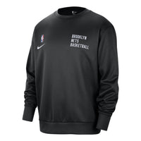 Nike x NBA Brooklyn Nets Spotlight Crew Neck Sweatshirt 'Black' FB3613-010