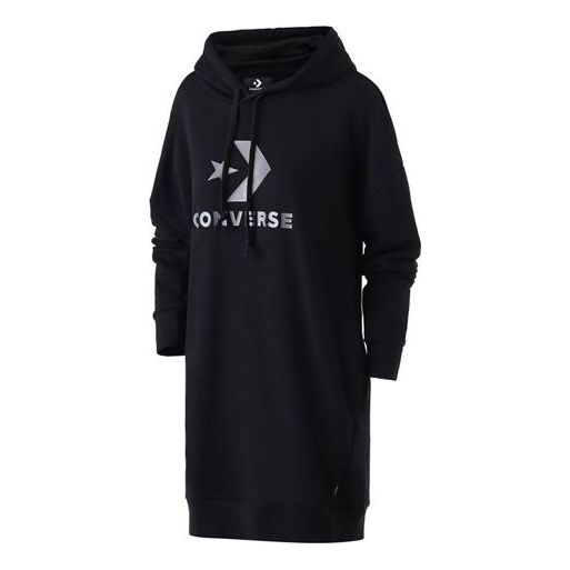 (WMNS) Converse Star Chevron French Terry Dress 'Black' 10017327-A01