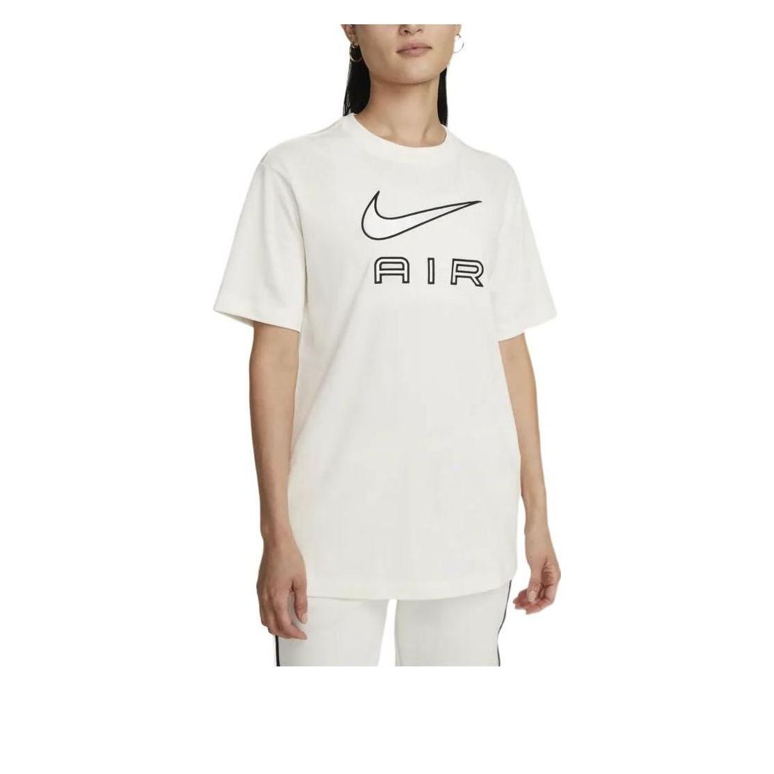 (WMNS) Nike Air Logo T-shirt Asia Sizing 'White' DR8983-133