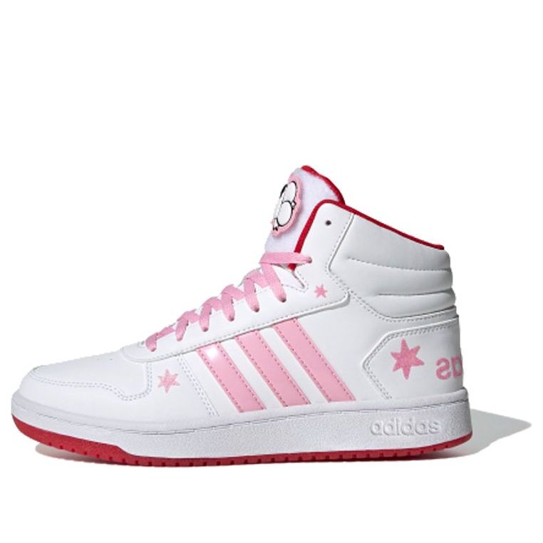 (WMNS) adidas Hoops 2.0 Mid 'White Pink' FW8031