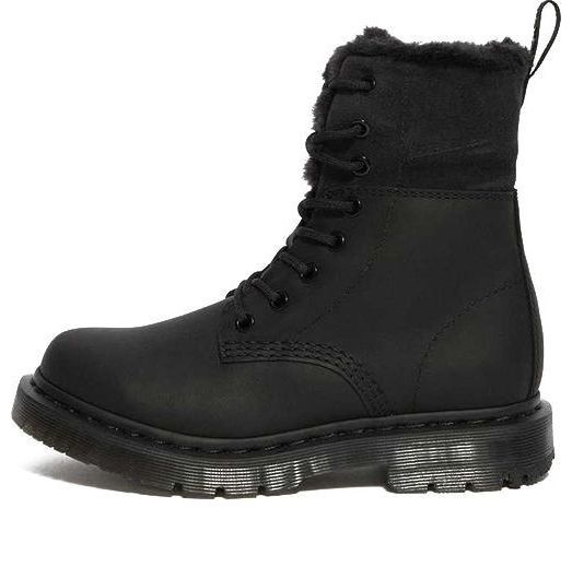 (WMNS) Dr.Martens 1460 Kolbert Wintergrip Faux Fur Lined Boots 'Black' 24015001