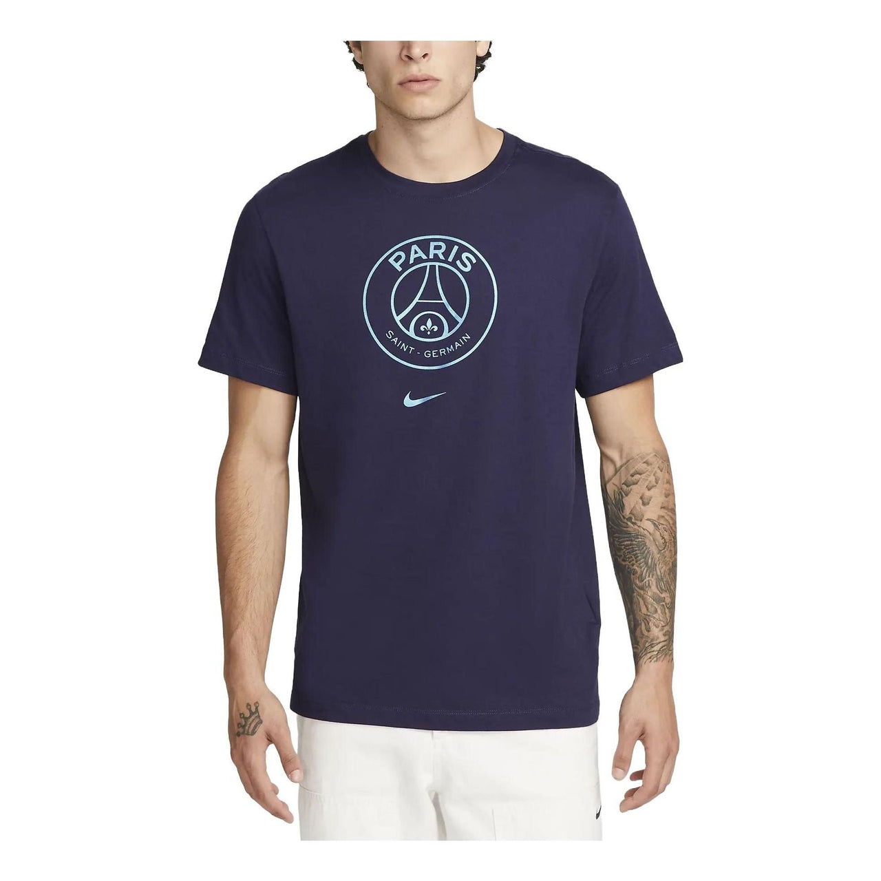 Nike Paris Saint-Germain Crest T-Shirt 'Navy' DJ1315-498