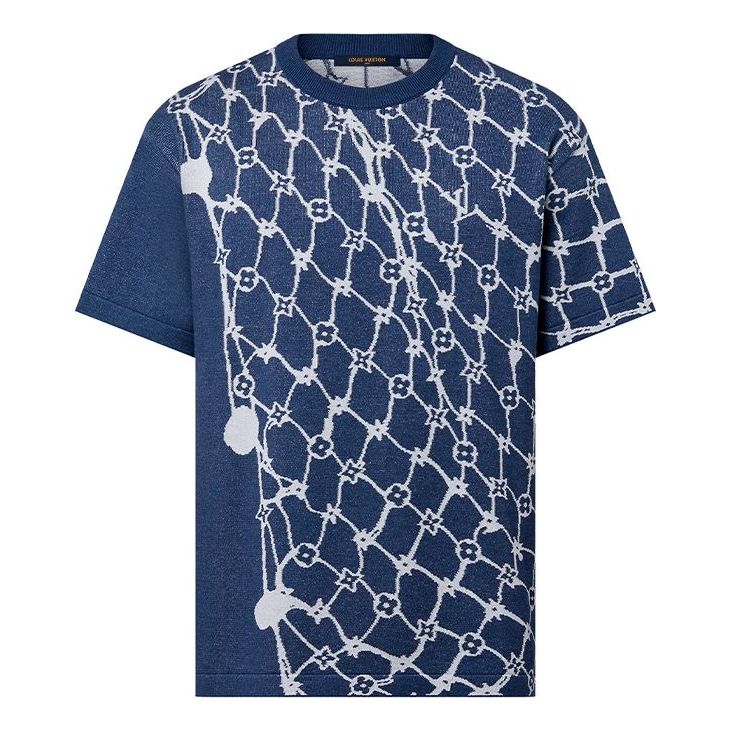 LOUIS VUITTON Cotton T-shirt 'Blue' 1AFQQR