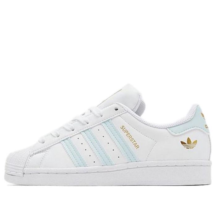 (GS) adidas originals Sneakers Superstar J 'White Blue Gold' FY1671