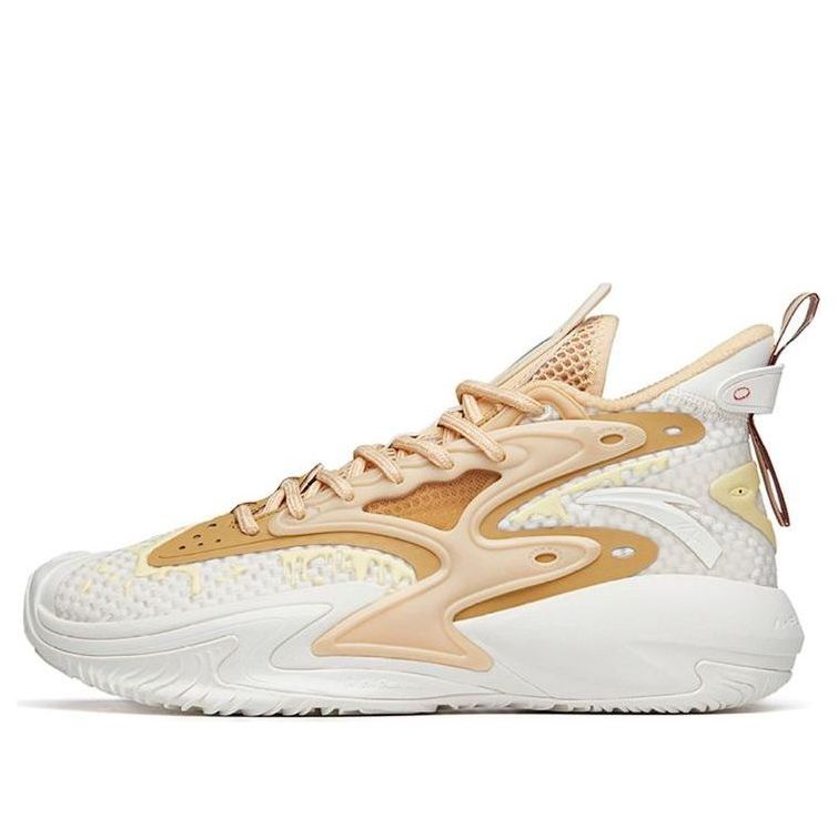 ANTA Shock The Game 5.0 Crazy Tide 3.0 High Basketball Shoes 'White Tan' 112131601S-4