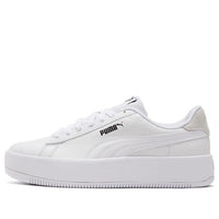 (WMNS) PUMA Lily Platform Leather 'White' 384617-01