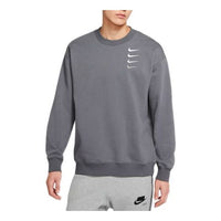 Nike French Terry Swoosh Gradient Round Neck Pullover Iron gray DB9408-022