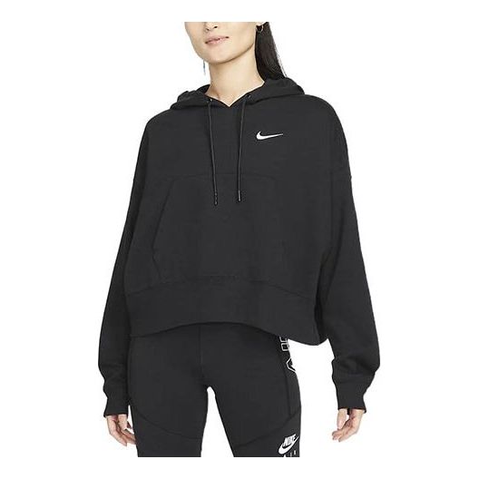(WMNS) Nike Nsw Pullover Hoodie 'Black' DM6418-010
