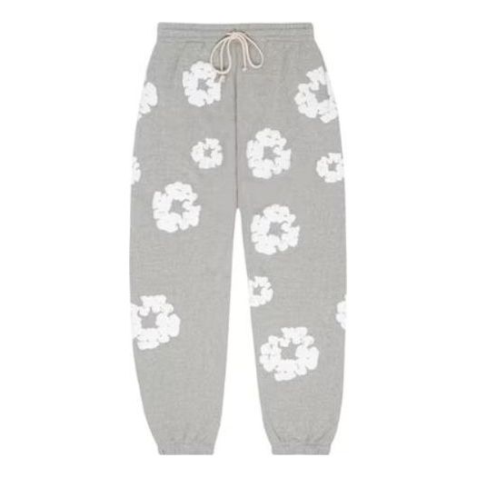 Denim Tears Cotton Wreath Sweatpants 'Grey White' 401-070-30