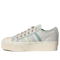 (WMNS) adidas Nizza Platform 'Cream White Green' GX4605