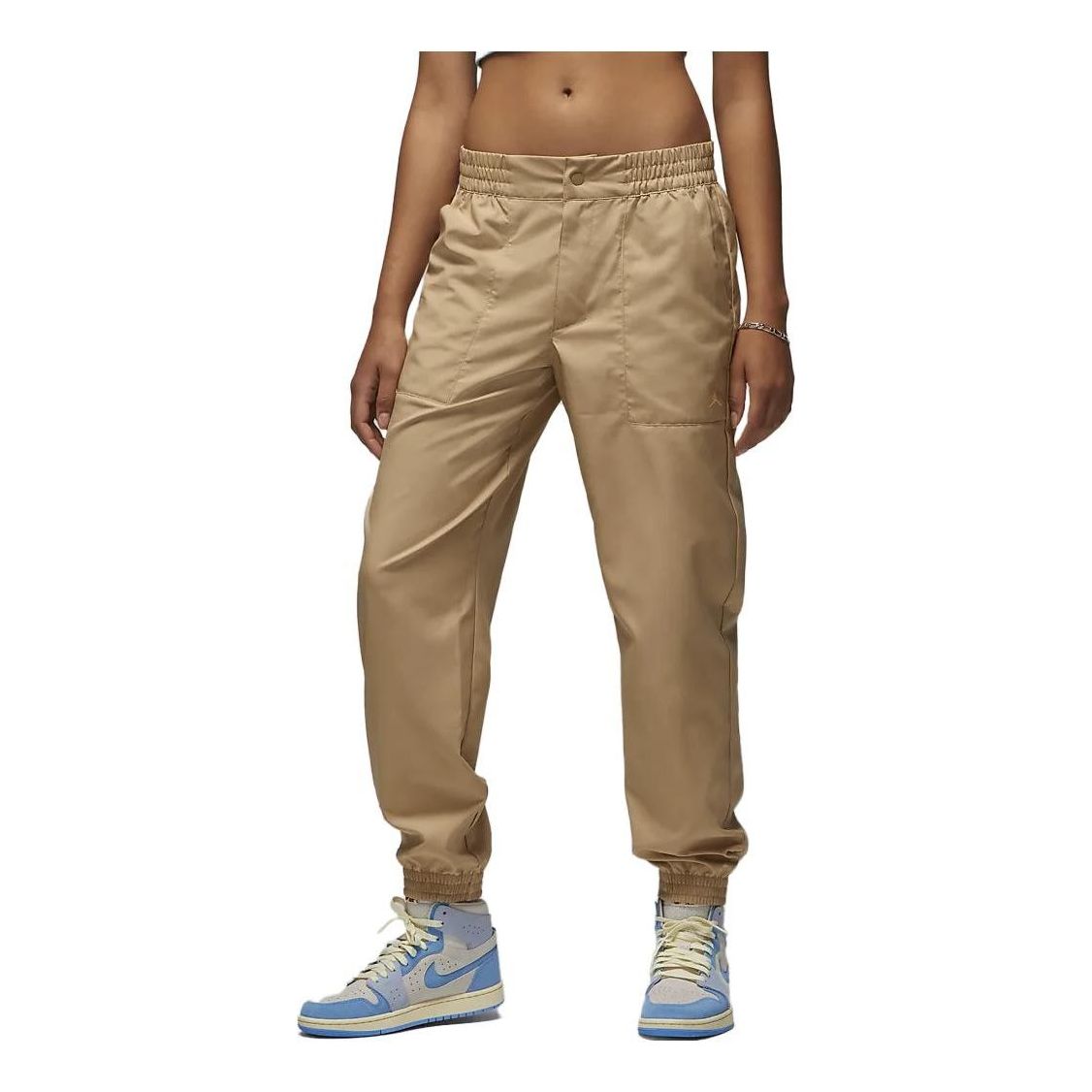 (WMNS) Air Jordan Woven Trousers 'Khaki' DZ3375-254