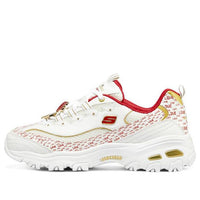 (WMNS) Skechers D'Lites 1.0 'White Red' 149790-WRD