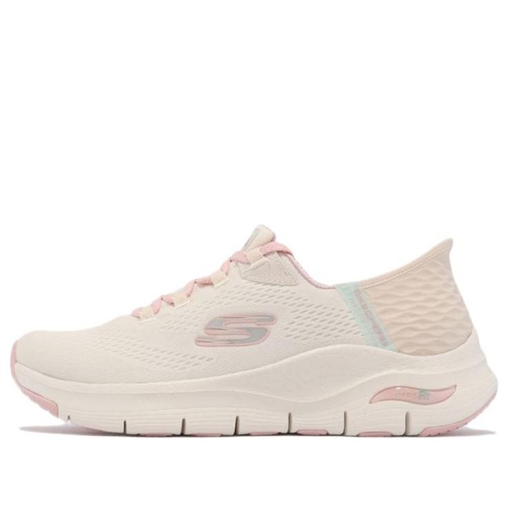 (WMNS) Skechers Arch Fit Slip-Ins 'Beige Pink' 149568-OFPK