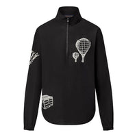 LOUIS VUITTON Embroidered Technical Cotton Zipped Shirt 'Black' 1ABY2M
