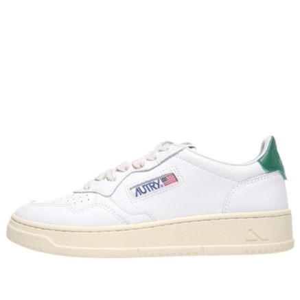 (WMNS) Autry Medalist Leather Low 'White Green' AULW-LL20