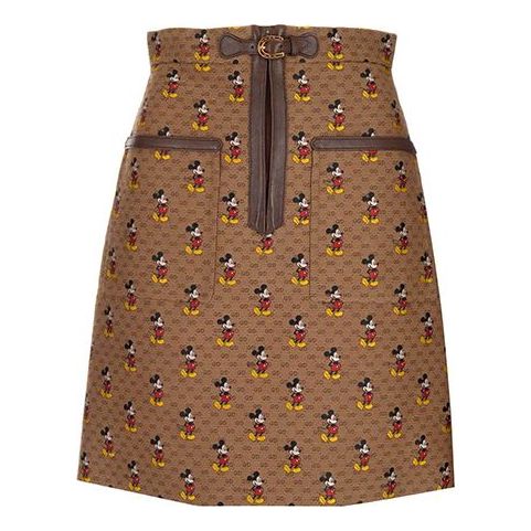 (WMNS) Gucci x Disney GG Mickey Mouse Skirt For Brown 602249-Z8AHJ-9549