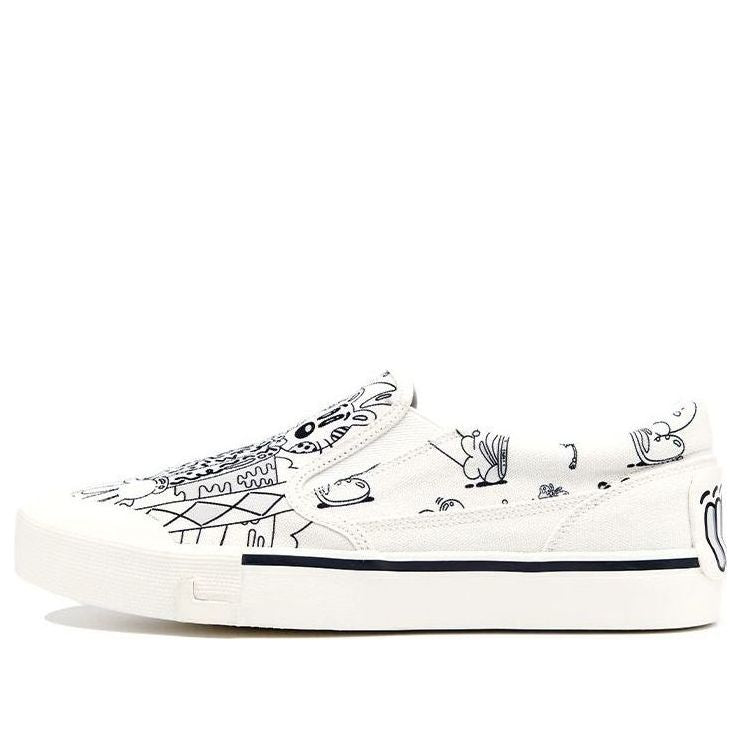 (WMNS) Li-Ning Boogle x Steven Harrington Skate Shoes 'White Black' AECR072-3