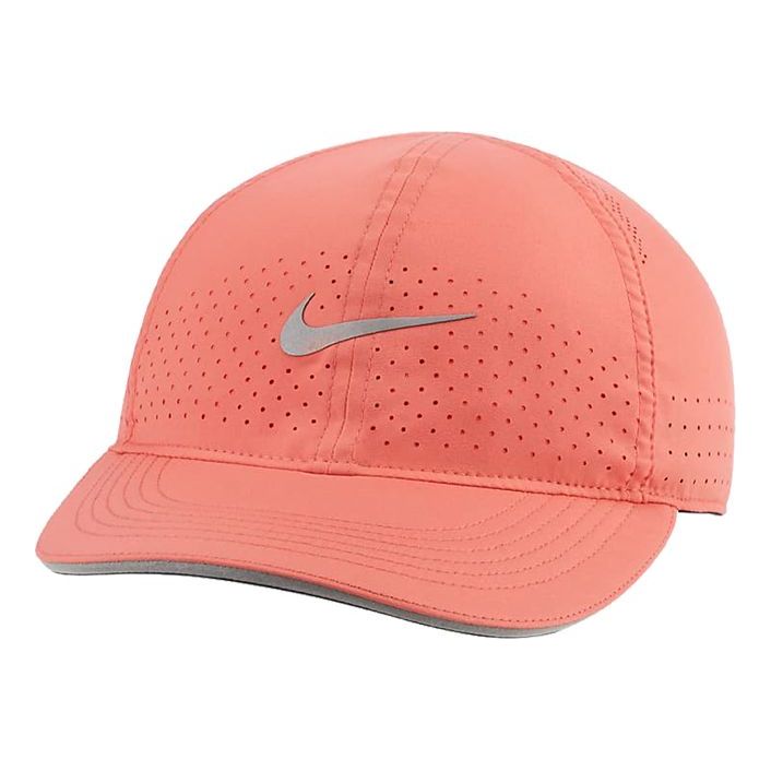 (WMNS) قبعة الجري Nike Featherlight "Orange Pink" DC4090-622