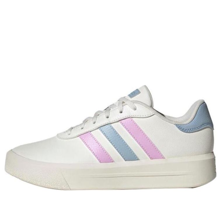 (WMNS) adidas Court Platform Shoes 'Off White Lilac Blue' IE9987