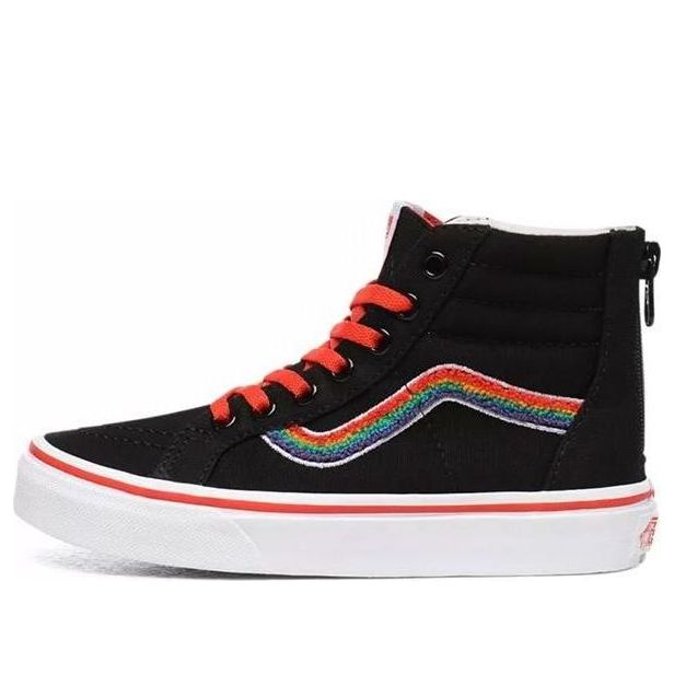 (PS) Vans Chenille Sk8-hi Zip 'Rainbow Black' VN0A4BUXWKT