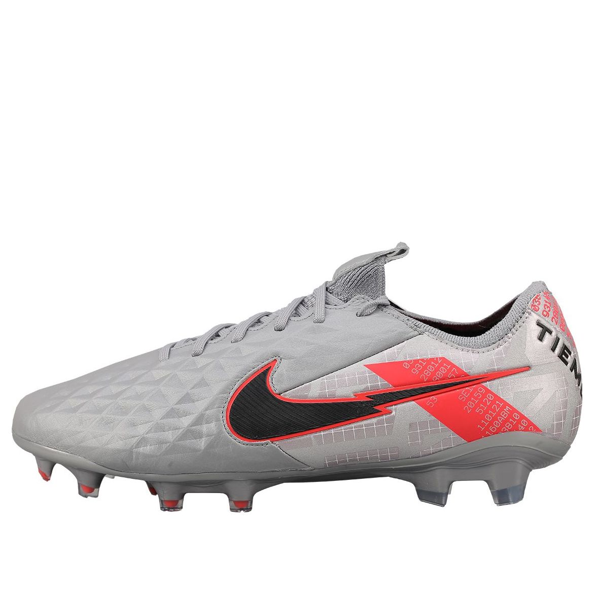 Nike Tiempo Legend 8 Elite FG 'Metallic Grey Crimson' CW0518-906