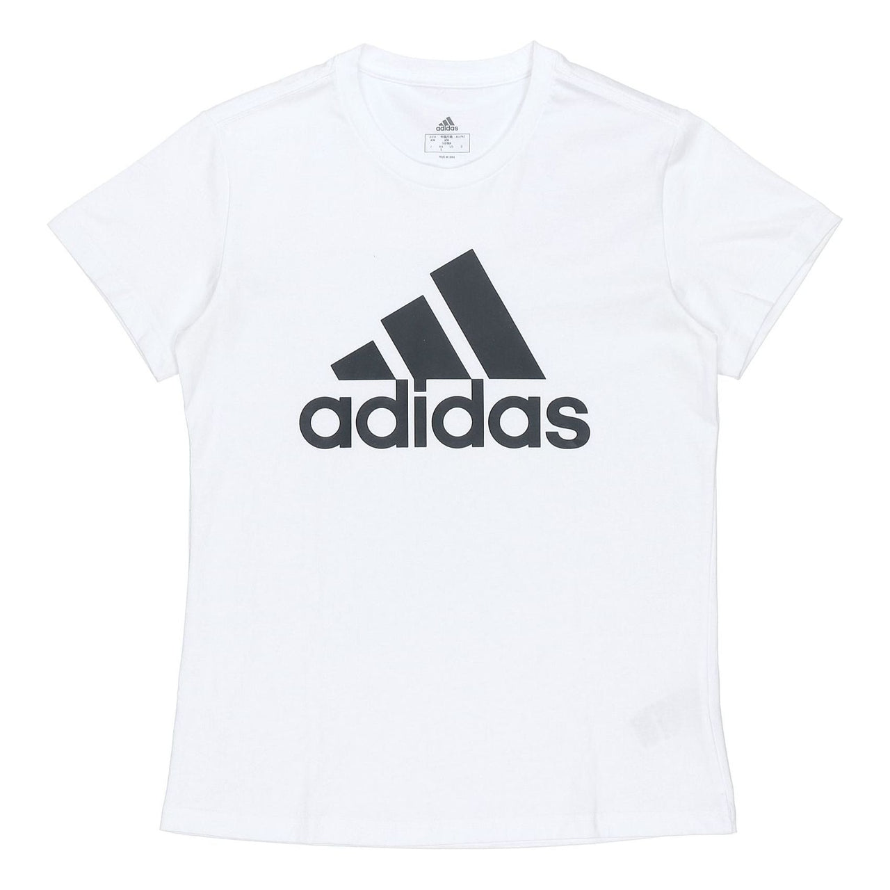 (WMNS) adidas Essentials Logo T-Shirt 'White Black' GL0649