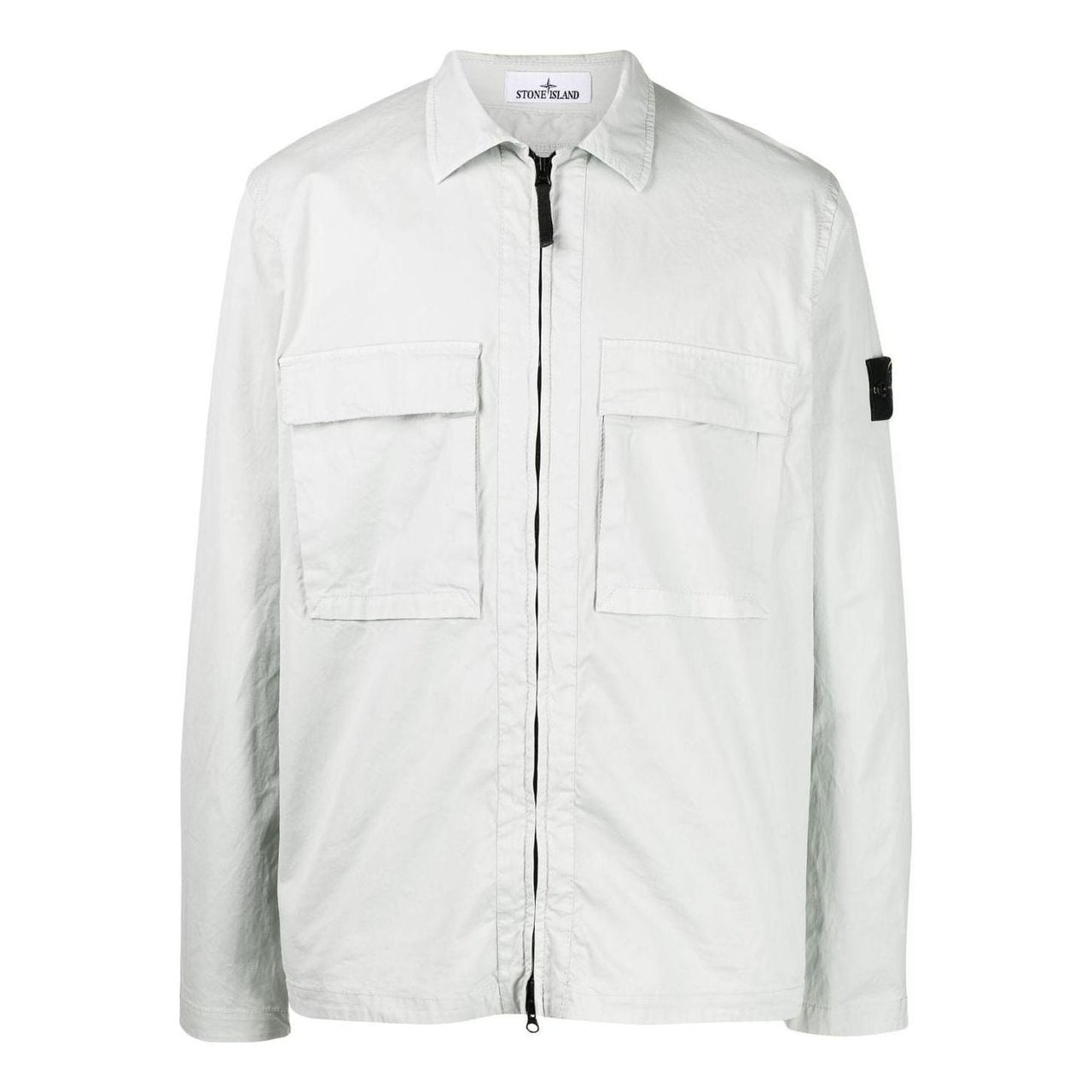 STONE ISLAND Compass Zipped Shirt 'White' 771511710-V0061