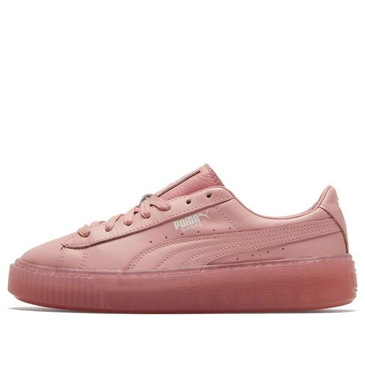 (WMNS) PUMA Basket Platform Core Pink Low Board Shoes 364040-09