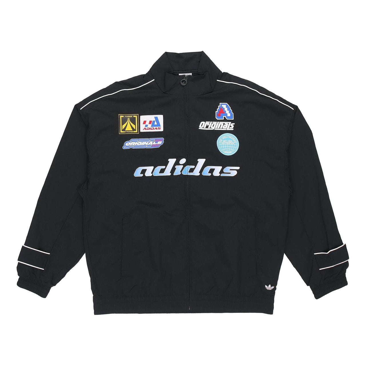 adidas originals MENS TGP Windbreaker Sports Stand Collar Jacket Black HA4748