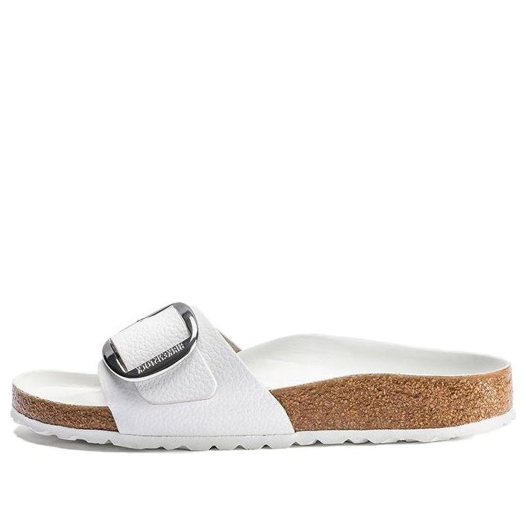 Birkenstock Madrid Big Buckle Leather Narrow Fit Sandals 'White' 1018866