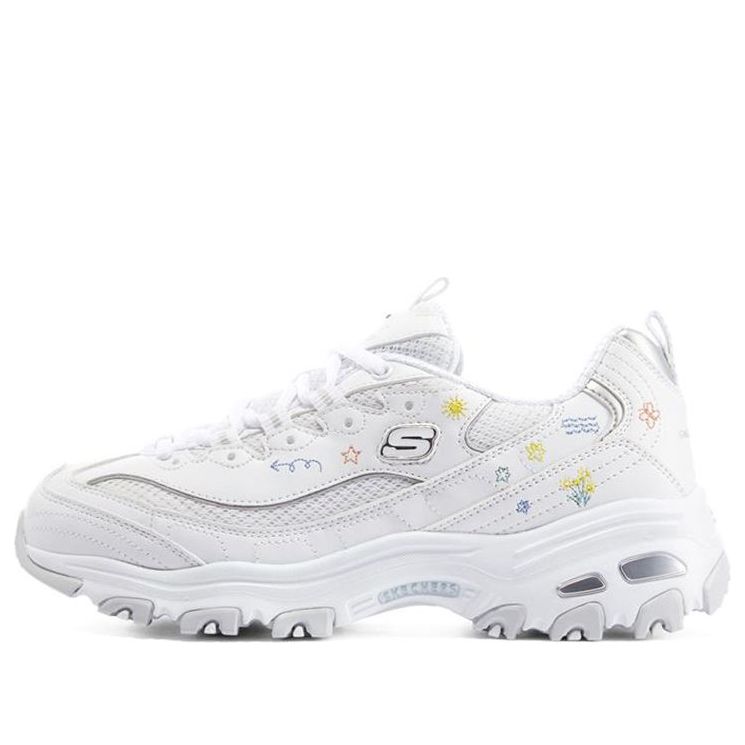 (WMNS) Skechers D'Lites 1.0 'White' 896155-WHT