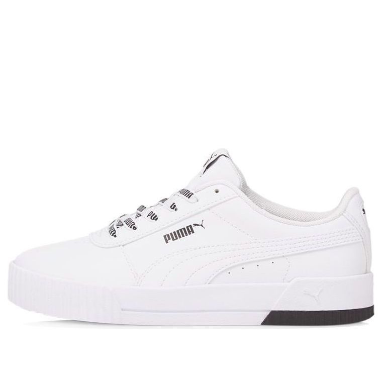 (WMNS) PUMA Carina Logomania Sneakers White/Black 383906-01