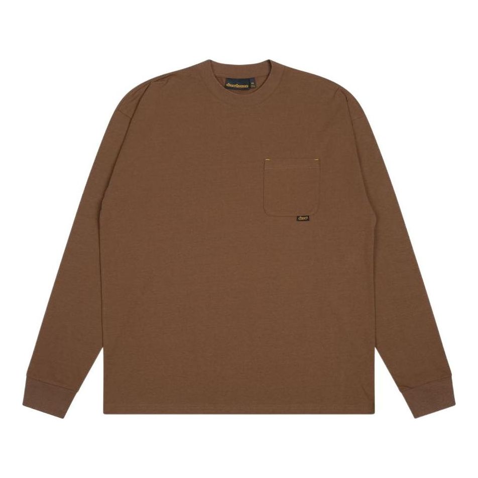Drew House Basic Longsleeve Pocket T-shirt 'Brown' DR-SS22-207