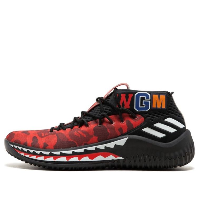 adidas x A Bathing Ape Dame 4 'Red Camo' AP9976