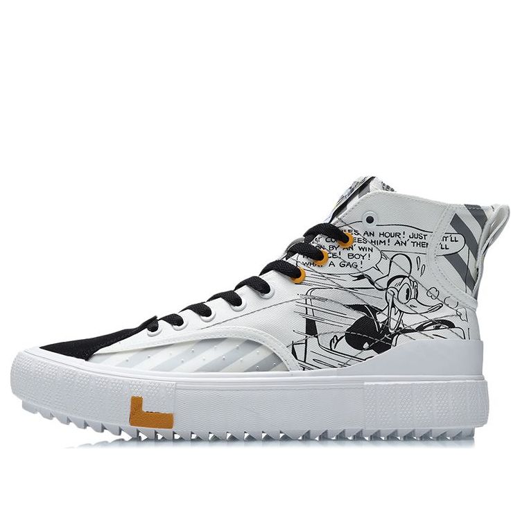 Li-Ning Classic Canvas Hi x Disney 'White Black' AGCR179-3
