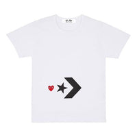 COMME des GARCONS PLAY x Converse Logo T-Shirt 'White' AE-T302-051-1