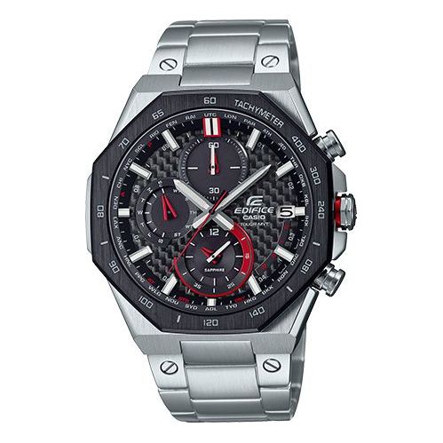 Men's CASIO Outdoor Waterproof Shockproof Solor Wave Stainless Steel Strap Watch Solar Powered Mens Analog EQW-A2100DB-1A