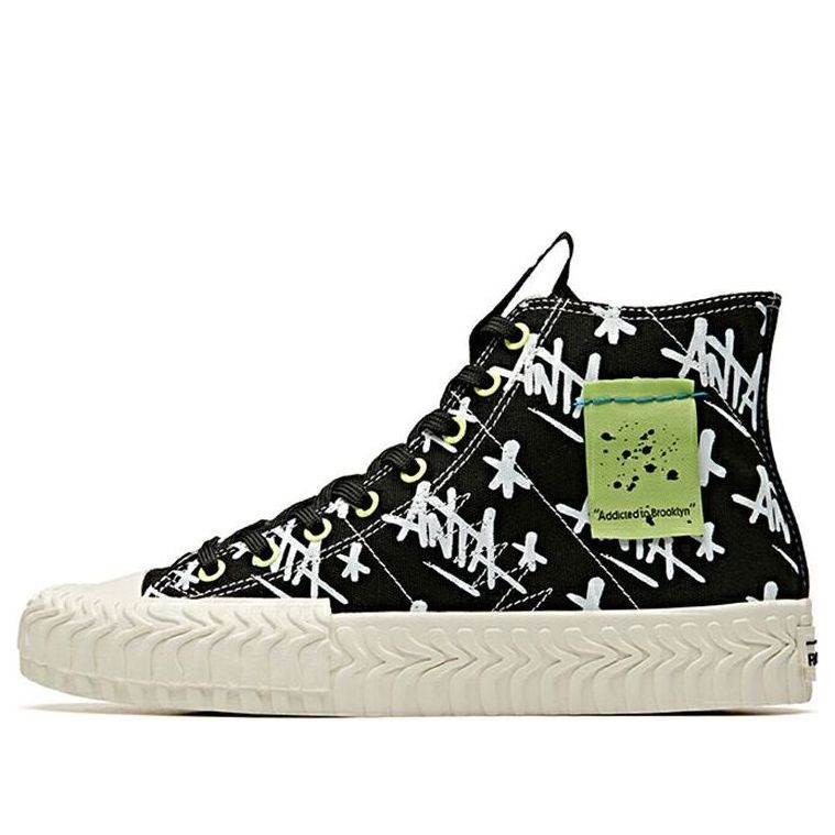 ANTA Stash x Canvas High Shoes 'Graffiti-Addicted to Brooklyn' 11948681-11
