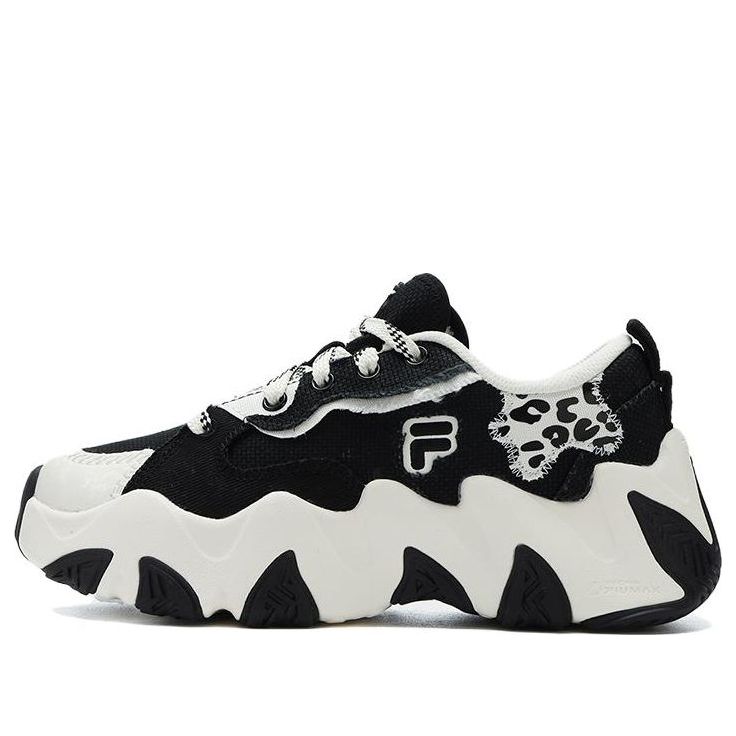 (WMNS) FILA FUSION STARFISH-CVS Footwear Sneakers 'Black White' T12W321302FBW